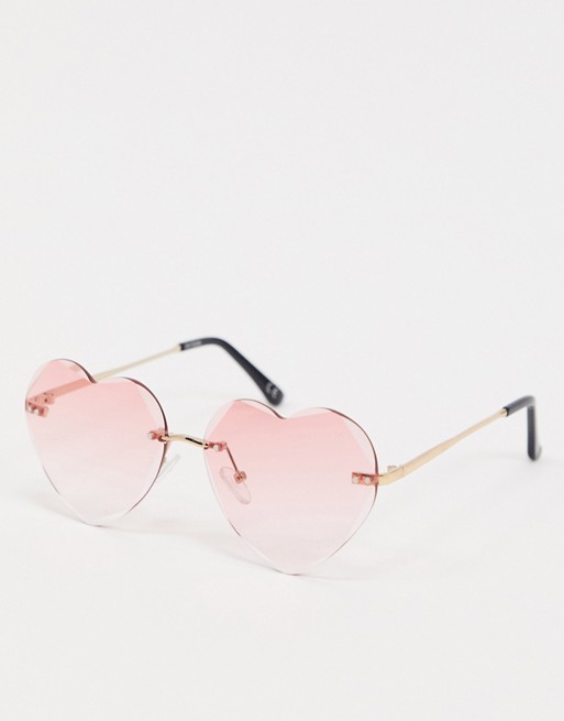 asos heart shaped sunglasses