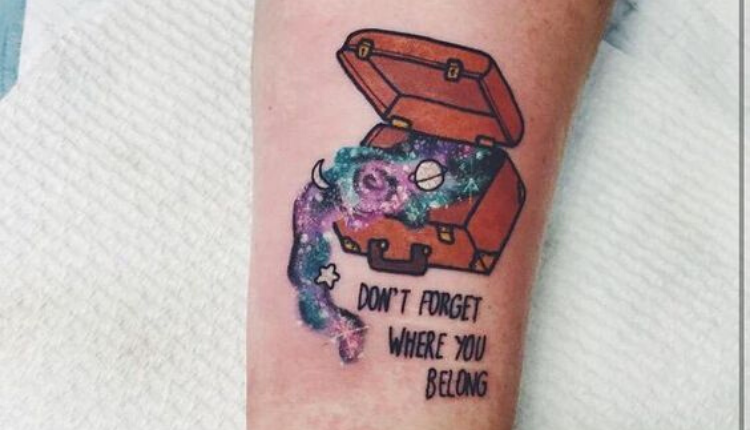 One Direction Tattoo of Don't Forget Where You Belong
