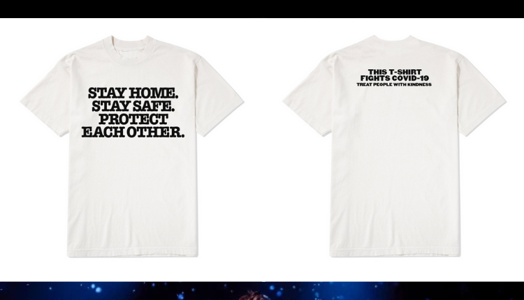 An image of Harry Styles Stay Safe Stay Home T-Shirts