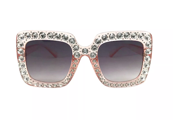 target sparkly square sunglasses