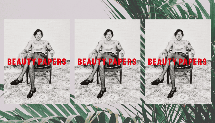 harry styles beauty papers magazine cover