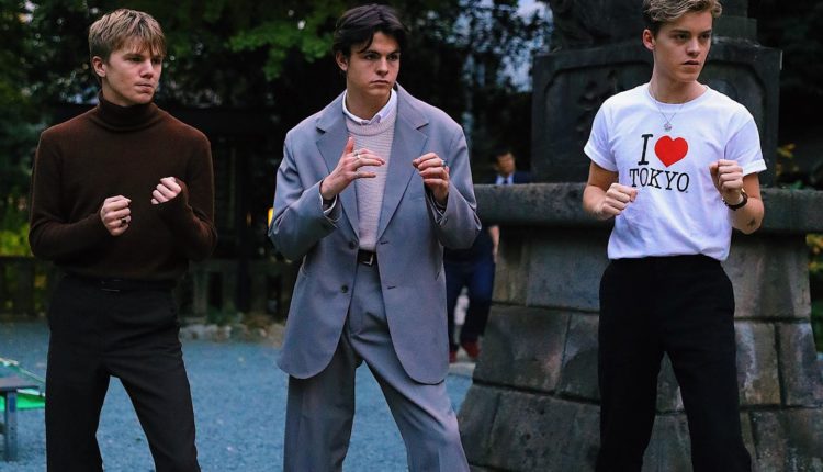 New Hope Club filming a music video in Japan.