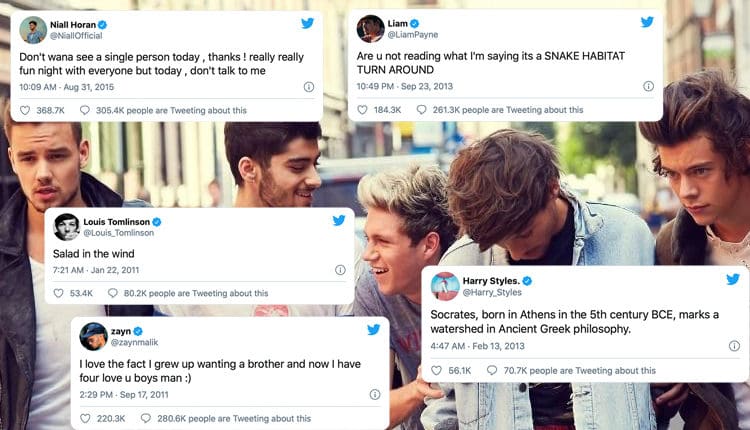 one direction best tweets