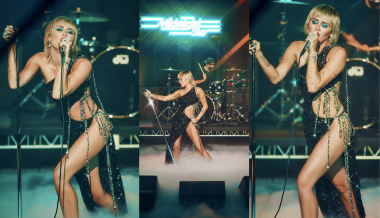 Miley Cyrus performing