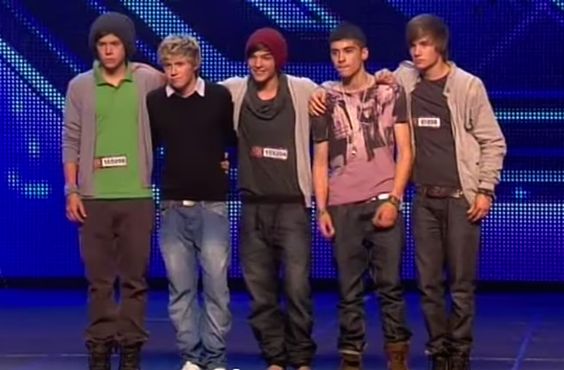 One Direction together at bootcamp.