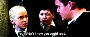 Draco Malfoy in the Chamber of Secrets.