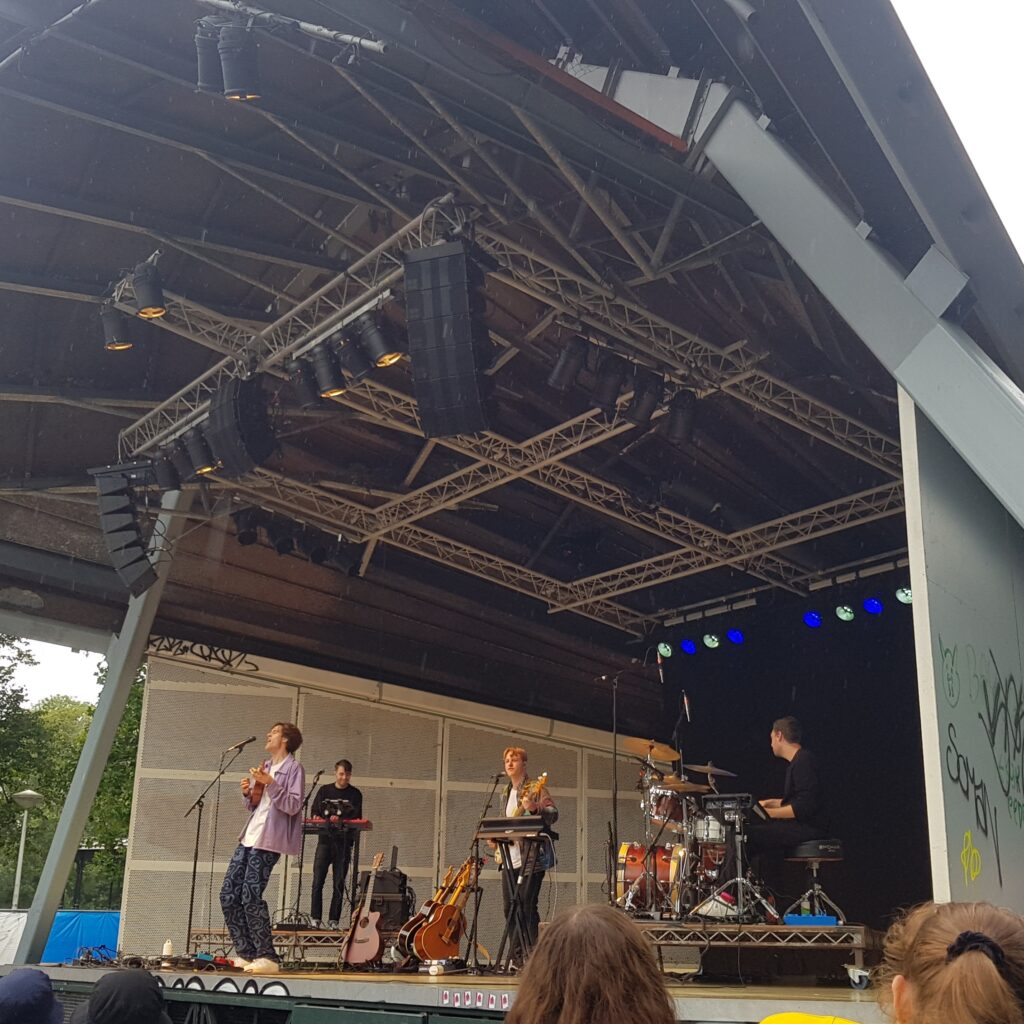 Blanks and his band