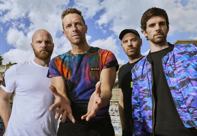 Coldplay promotion photo for their album Music Of The Spheres