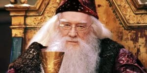 Richard Harris as Dumbledore.