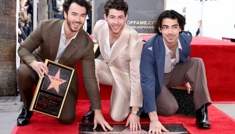 Jonas Brother are honoured with a star on the Hollywood Walk of Fame