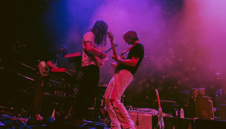 flipturn and Mt. Joy perform live at Harrah's Cherokee Center in Ashville, North Carolina, on April 20, 2023.