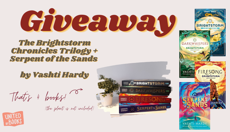 Giveaway - the Brightstorm Chronicles trilogy + Serpent of the Sands