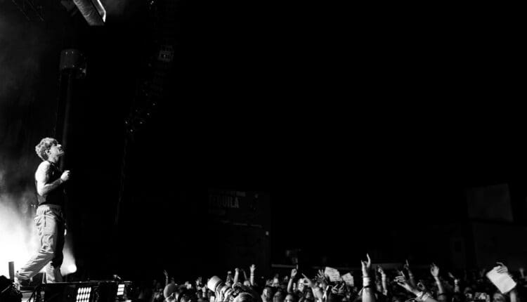Louis Tomlinson performs live at Skyla Credit Union Amphitheatre in Charlotte, North Carolina, on July 19, 2023.
