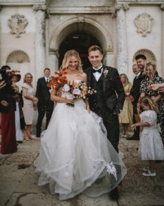 James McVey's wedding to Kirstie Brittain.
