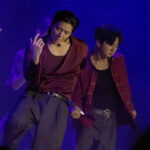 SF9 on stage in Chicago for their 2025 LOVE DAWN Tour.