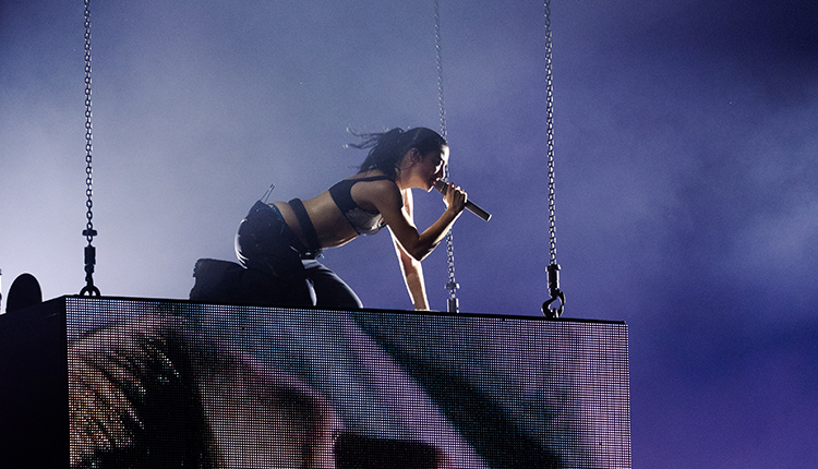 Lorde performs live at OSHEAGA 2026. Photo by Sarah Sturgis.